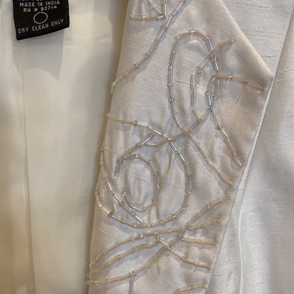 MSK Formal 2 Piece Dress with Matching Jacket 10 Ivory - Picture 8 of 9